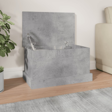 vidaXL Betonszürke szerelt fa tárolóláda 50 x 30 x 28 cm bútor
