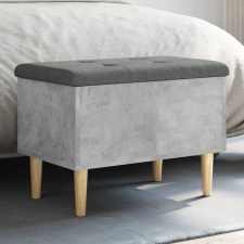 vidaXL betonszürke szerelt fa tárolópad 62x42x46 cm bútor