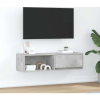 vidaXL betonszürke szerelt fa TV-szekrény 100x31x25,5cm (861478)