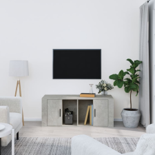 vidaXL betonszürke szerelt fa TV-szekrény 100x35x40 cm bútor
