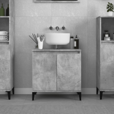 vidaXL betonszürke színű szerelt fa mosdószekrény 58x33x60 cm fürdőszoba bútor