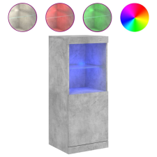 vidaXL betonszürke tálalószekrény LED-világítással 41 x 37 x 100 cm (836689) bútor