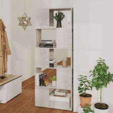 vidaXL betonszürke térelválasztó könyvszekrény 60 x 24 x 155 cm bútor