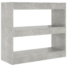 vidaXL betonszürke térelválasztó könyvszekrény 80 x 30 x 72 cm (811695) bútor