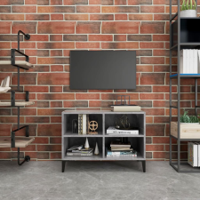 vidaXL betonszürke TV-szekrény fémlábakkal 69,5 x 30 x 50 cm bútor
