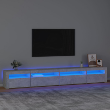 vidaXL Betonszürke TV-szekrény LED lámpákkal bútor