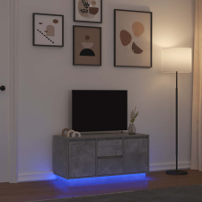 vidaXL betonszürke TV-szekrény LED lámpákkal 100x41x50 cm bútor