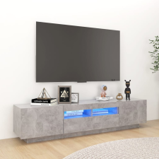 vidaXL betonszürke TV-szekrény LED-lámpákkal 180 x 35 x 40 cm bútor
