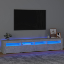 vidaXL betonszürke TV-szekrény LED lámpákkal 210x35x40 cm bútor
