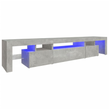 vidaXL betonszürke TV-szekrény LED lámpákkal 215x36,5x40 cm (3152797) bútor