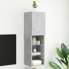 vidaXL betonszürke TV-szekrény LED-lámpákkal 30,5 x 30 x 102 cm bútor