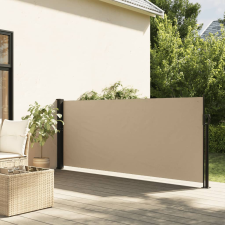 vidaXL bézs behúzható oldalsó napellenző 120 x 300 cm kerti bútor