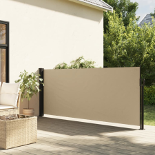 vidaXL bézs behúzható oldalsó napellenző 120 x 600 cm kerti bútor