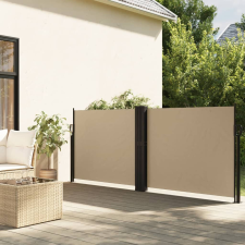 vidaXL bézs behúzható oldalsó napellenző 140 x 600 cm kerti bútor