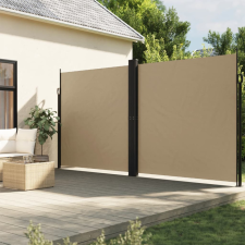 vidaXL Bézs behúzható oldalsó napellenző 220 x 600 cm kerti bútor