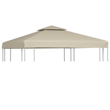 vidaXL Bézs csere pavilon ponyvatető 310 g/m² 3 x 3 m kerti bútor