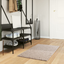 vidaXL bézs hosszú szálú bozontos modern szőnyeg 60 x 110 cm lakástextília
