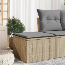 vidaXL Bézs polyrattan kerti szék párnával 55 x 55 x 37 cm kerti bútor