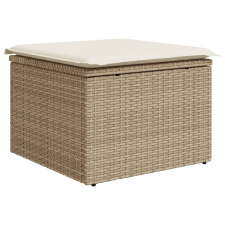vidaXL bézs polyrattan kerti szék párnával 55 x 55 x 37 cm (366057) kerti bútor