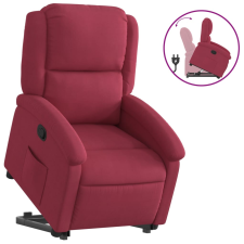 vidaXL bordó bársony felállást segítő dönthető fotel (3204305) bútor