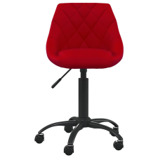 vidaXL bordó bársony irodaszék (3088852) forgószék