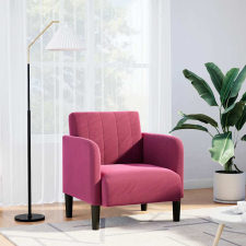 vidaXL Bordó bársony kanapészék karfával 54 cm bútor