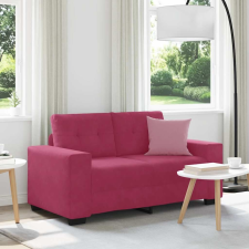 vidaXL bordó bársony loveseat kanapé 120 cm bútor
