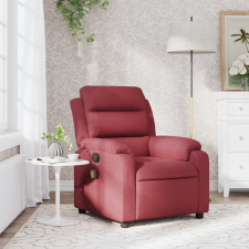 vidaXL bordó dönthető szövet masszázsfotel masszázsfotel