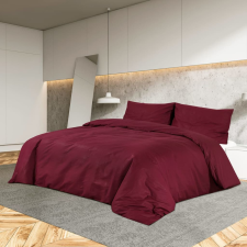 vidaXL bordó mikroszálas ágyneműhuzat-garnitúra 200 x 200 cm lakástextília