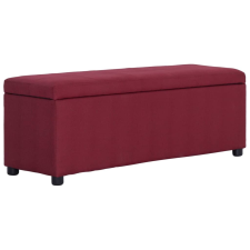vidaXL bordó poliészter pad tárolórekesszel 116 cm bútor