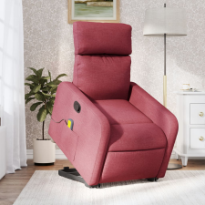 vidaXL bordó szövet dönthető masszázs- és állófotel masszázsfotel