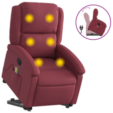 vidaXL bordó szövet dönthető masszázs- és állófotel (3204179) masszázsfotel