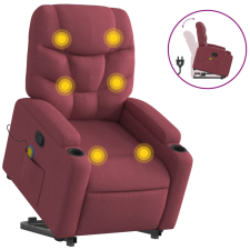vidaXL bordó szövet dönthető masszázs- és állófotel (3204611) masszázsfotel