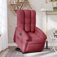 vidaXL bordó szövet felállást segítő dönthető fotel (3204095) bútor