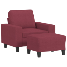 vidaXL bordó szövet kanapéfotel lábtartóval 60 cm bútor