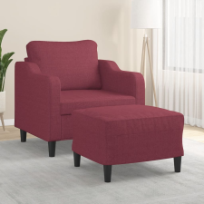 vidaXL bordó szövet kanapéfotel lábtartóval 60 cm bútor