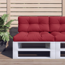 vidaXL bordó szövet raklappárna 70 x 40 x 12 cm lakástextília