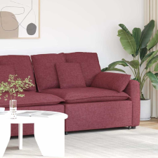 vidaXL borvörös moduláris kanapé karfás végmodul párnákkal 100 cm bútor