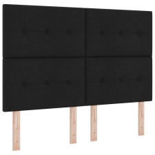 vidaXL Box Spring Ágy matraccal és LED-fénnyel, Fekete, 140x200 cm, Szövet (3342874) ágy és ágykellék
