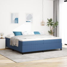 vidaXL Box Spring Ágy Matraccal Kék 200x200 cm Kord Anyag ágy és ágykellék