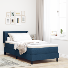 vidaXL Box Spring Ágy Matraccal Kék 90x200 cm ágy és ágykellék