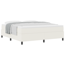 vidaXL Box Spring Ágy Matraccal Krém Szuper King Bársonyos Szövet (3337479) ágy és ágykellék