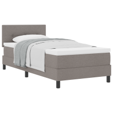 vidaXL Box Spring Ágy Matraccal Taupe 90x200 cm Szövet (3338661) ágy és ágykellék