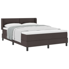 vidaXL Boxrugós ágy fejtámlával Sötét Barna 200 x 160 cm szövet ágy és ágykellék