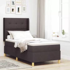  vidaXL Boxrugós ágy LED szalagokkal Barna 80 x 200 cm szövet ágy és ágykellék