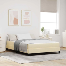 vidaXL Boxrugós ágy matracmal Krém 140 x 200 cm szövet ágy és ágykellék