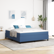 vidaXL Boxspring Ágy Kék Szuper King Corduroy Szövet ágy és ágykellék