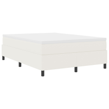 vidaXL Boxspring Ágy Krém 140x200 cm Corduroy Szövet (3337409) ágy és ágykellék
