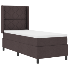vidaXL Boxspring Ágy Matrac Ezüst Barna 80x200 cm Szövet (3341675) ágy és ágykellék