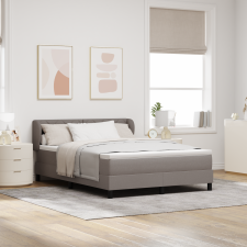 vidaXL Boxspring Ágy Matrac Kávé 160x200 cm Szövet ágy és ágykellék